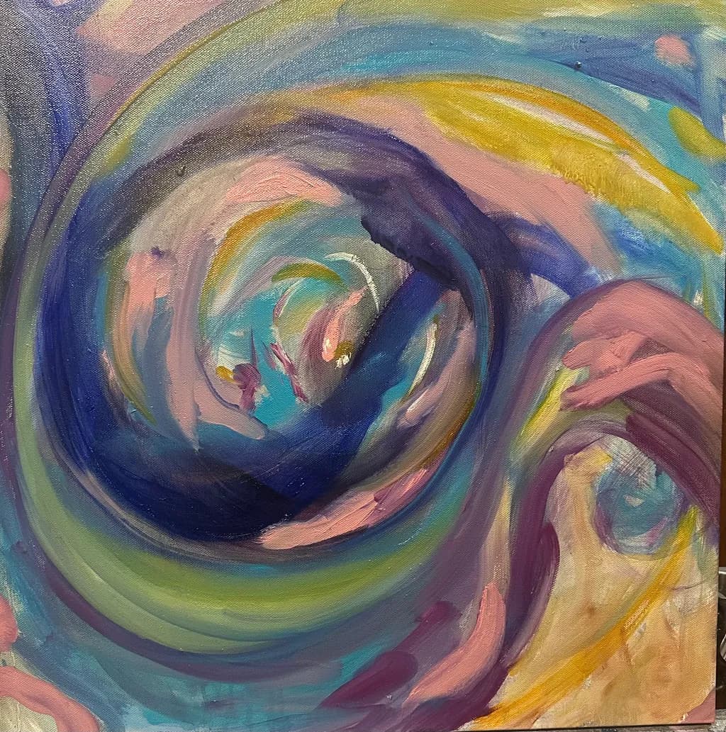 Whirlwind of Colors: A Journey Through Abstract Emotion
