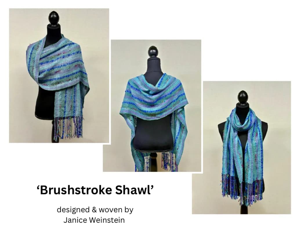 Brushstroke Woven Shawl