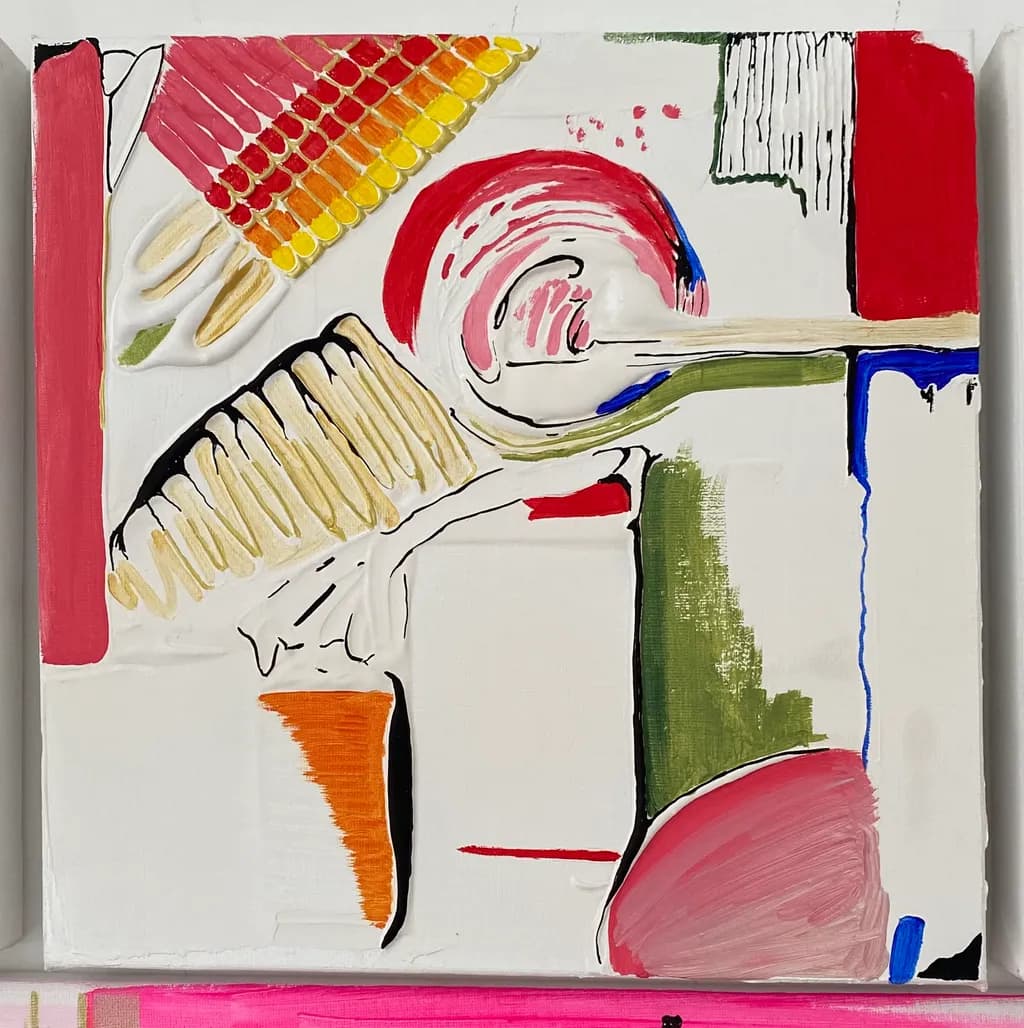 Vibrant Whirl: A Dance of Color and Form