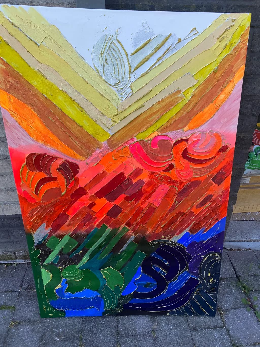 Vibrant Harmony: A Dance of Color and Texture in Abstract Expressionism