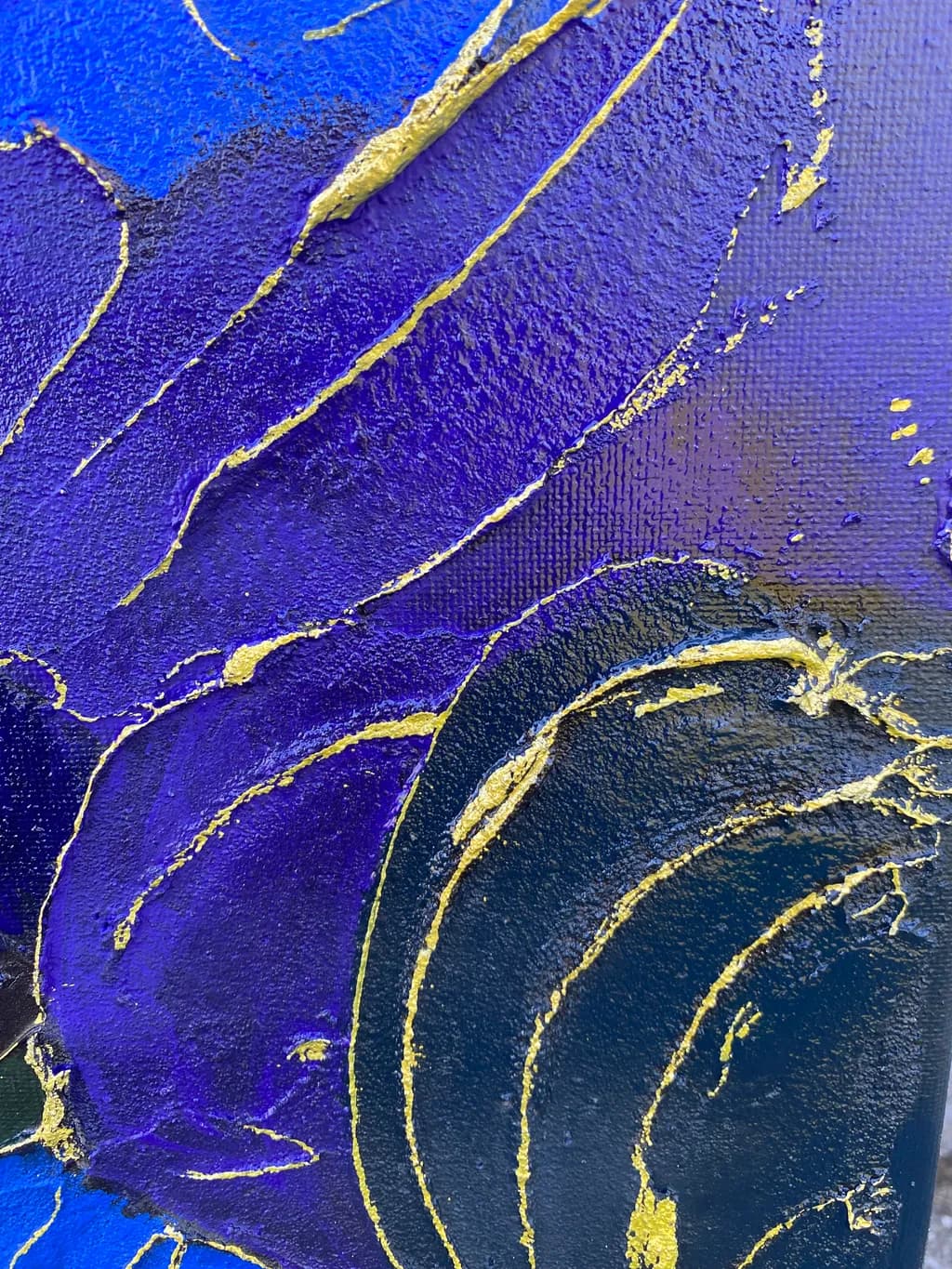 Whispers of the Night: A Dance of Blue and Gold