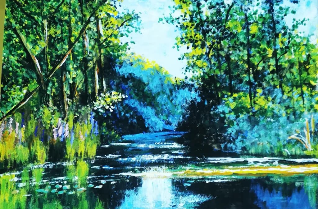 Serene Reflections: A Vibrant Journey Through Nature's Tranquil Waters