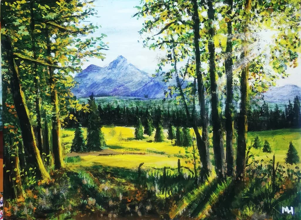 Whispers of Nature: A Serene Mountain Landscape at Dawn