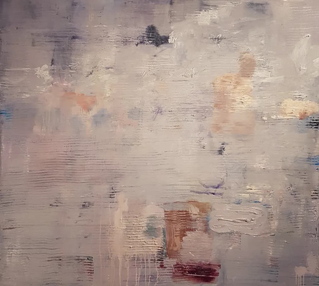 Whispers of Clouded Dreams: An Abstract Journey Through Soft Textures and Muted Hues