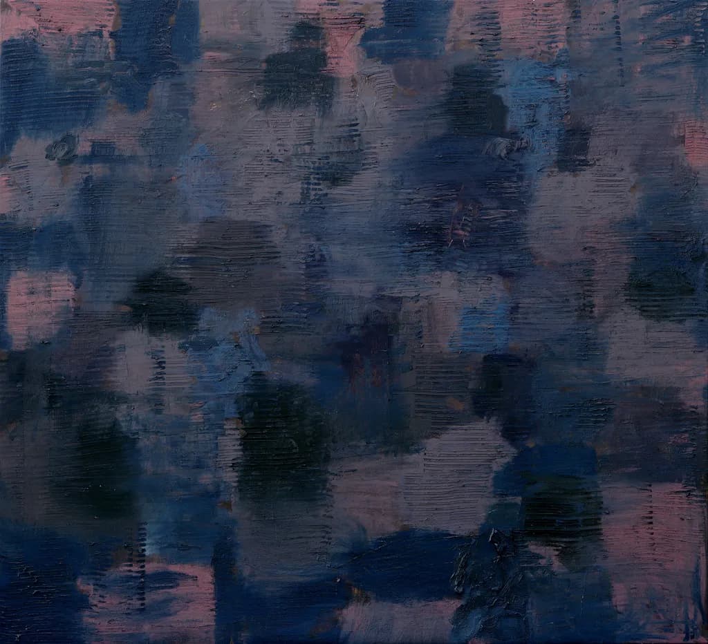 Whispers of Twilight: A Dreamy Dance of Blues and Pinks in Abstract Harmony