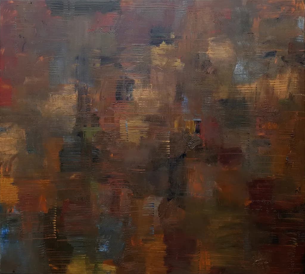 Whispers of Earth: A Dimensional Dance of Color and Texture