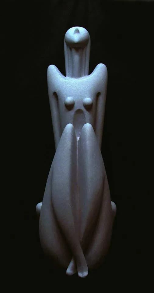 Ethereal Embrace: A Contemporary Sculpture of Feminine Form and Grace
