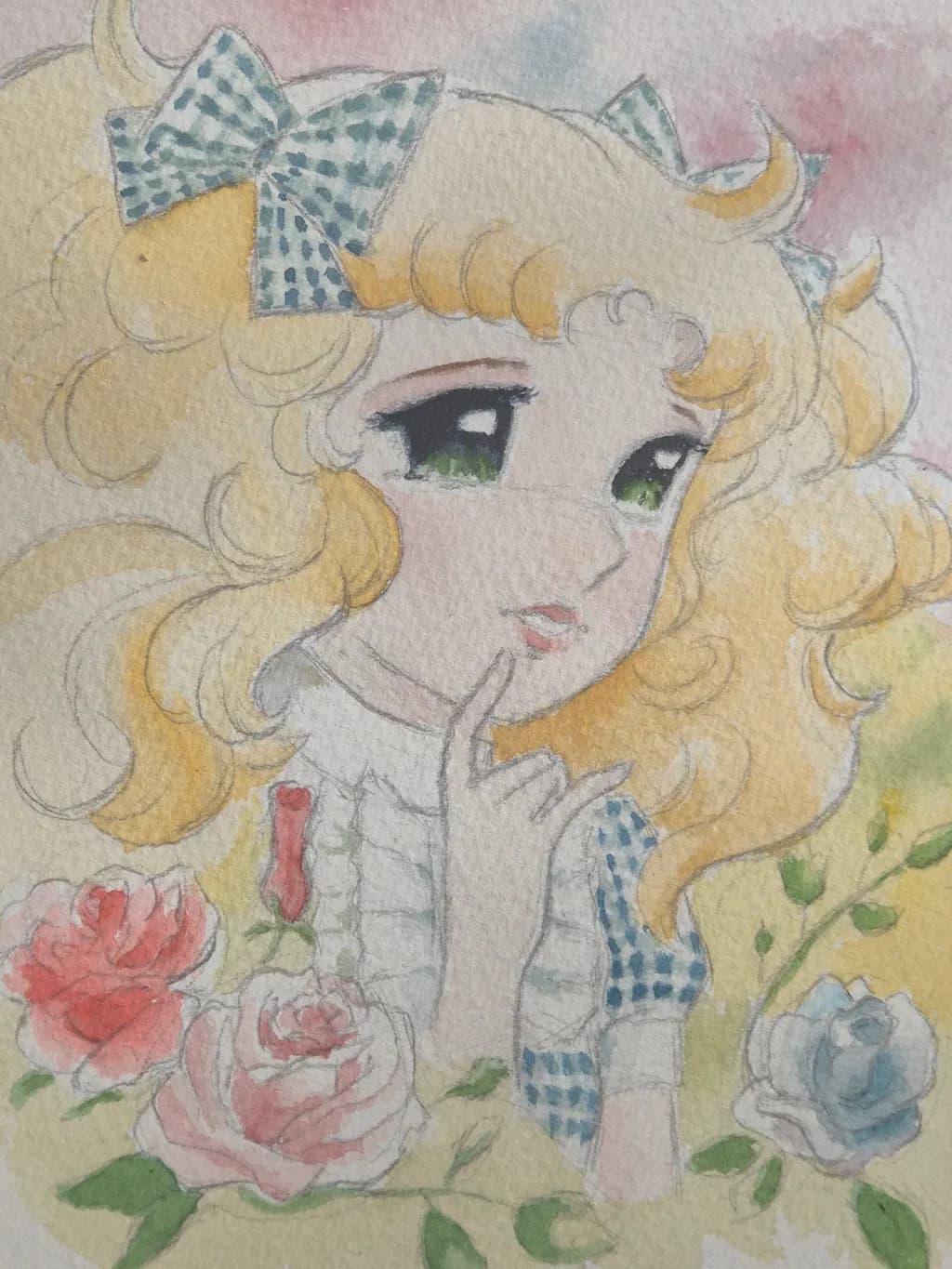 Whispers of Innocence: A Dreamy Portrait of a Young Girl Amidst Blossoms