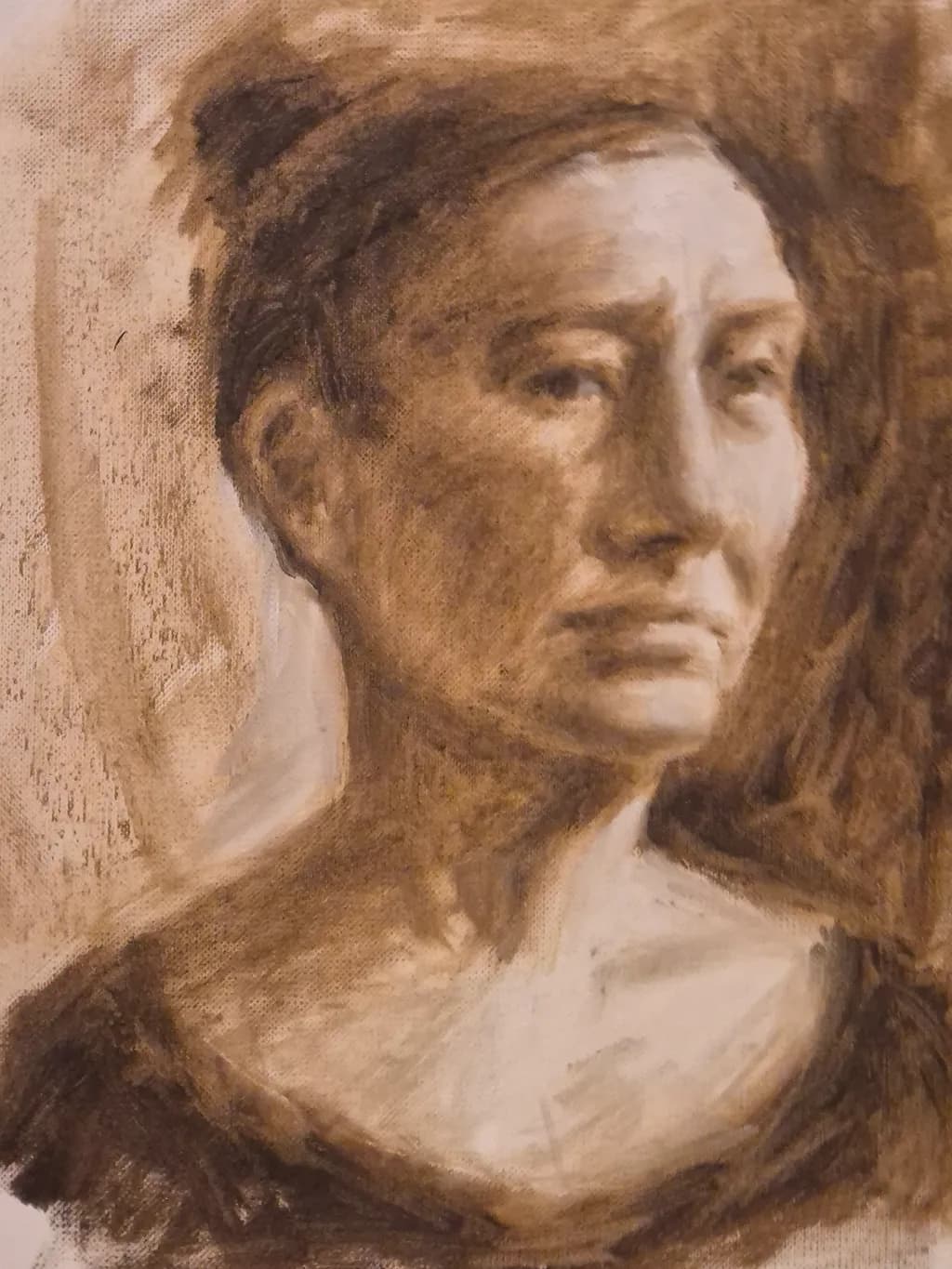 Whispers of Emotion: A Realistic Portrait Capturing Depth and Texture