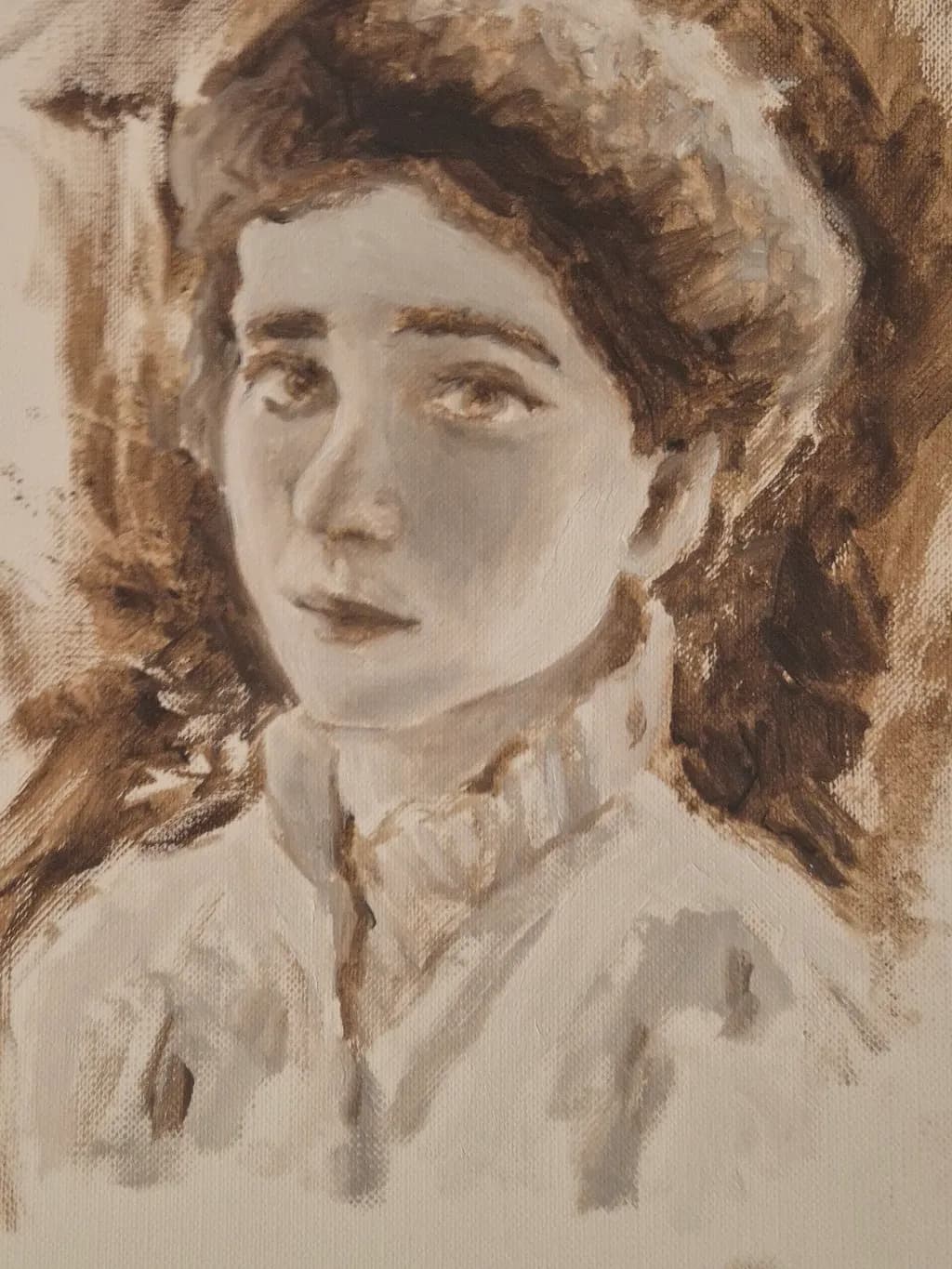 Whispers of Innocence: A Timeless Portrait in Earthy Tones