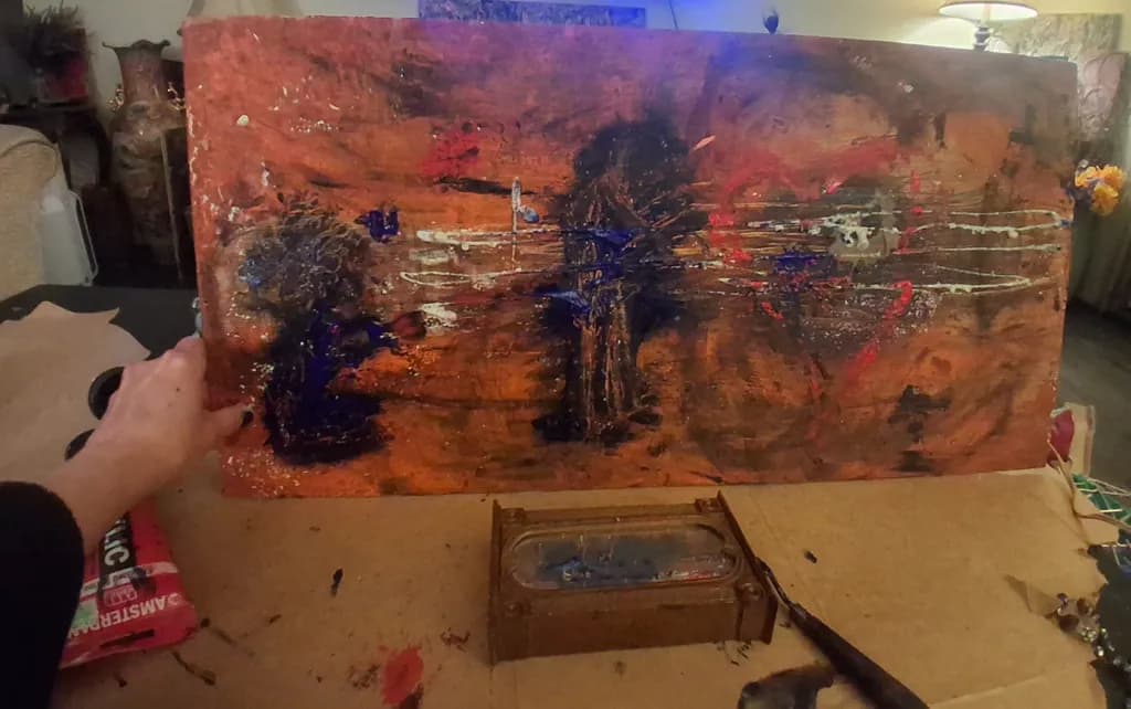 Whispers of Color: An Abstract Journey Through Emotion and Form