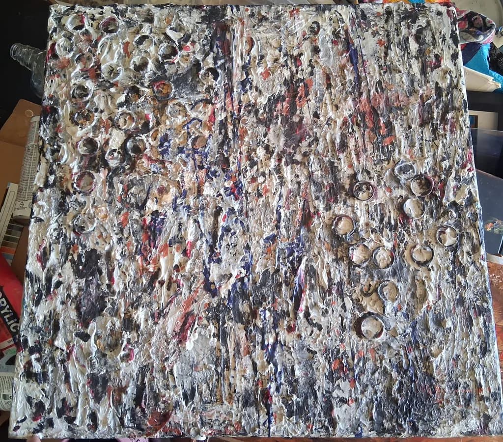 Textured Symphony: A Journey Through Color and Form in Abstract Expressionism