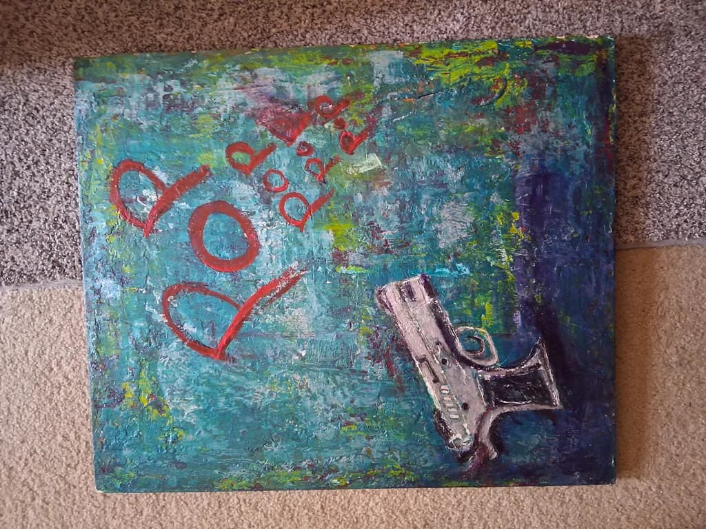 Vibrant Tension: An Abstract Exploration of Color and Conflict
