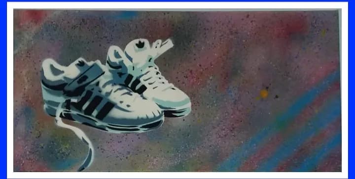 Urban Soles: A Dance of Color and Motion in Street Art