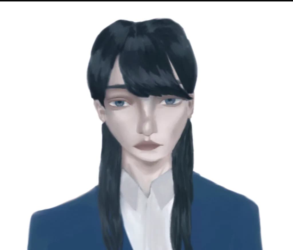 Ethereal Gaze: A Modern Portrait of Identity and Emotion