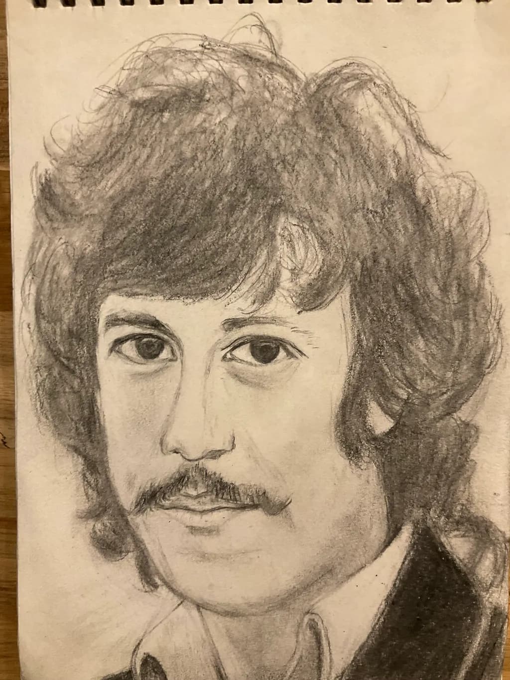 Timeless Gaze: A Charcoal Portrait of Elegance and Mystery