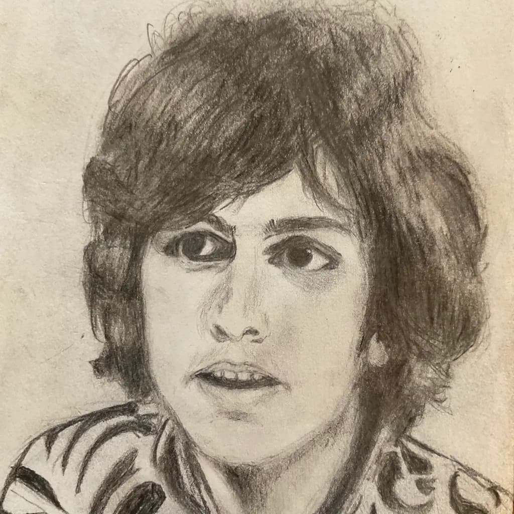 Whispers of Youth: A Charcoal Portrait of Innocence and Expression