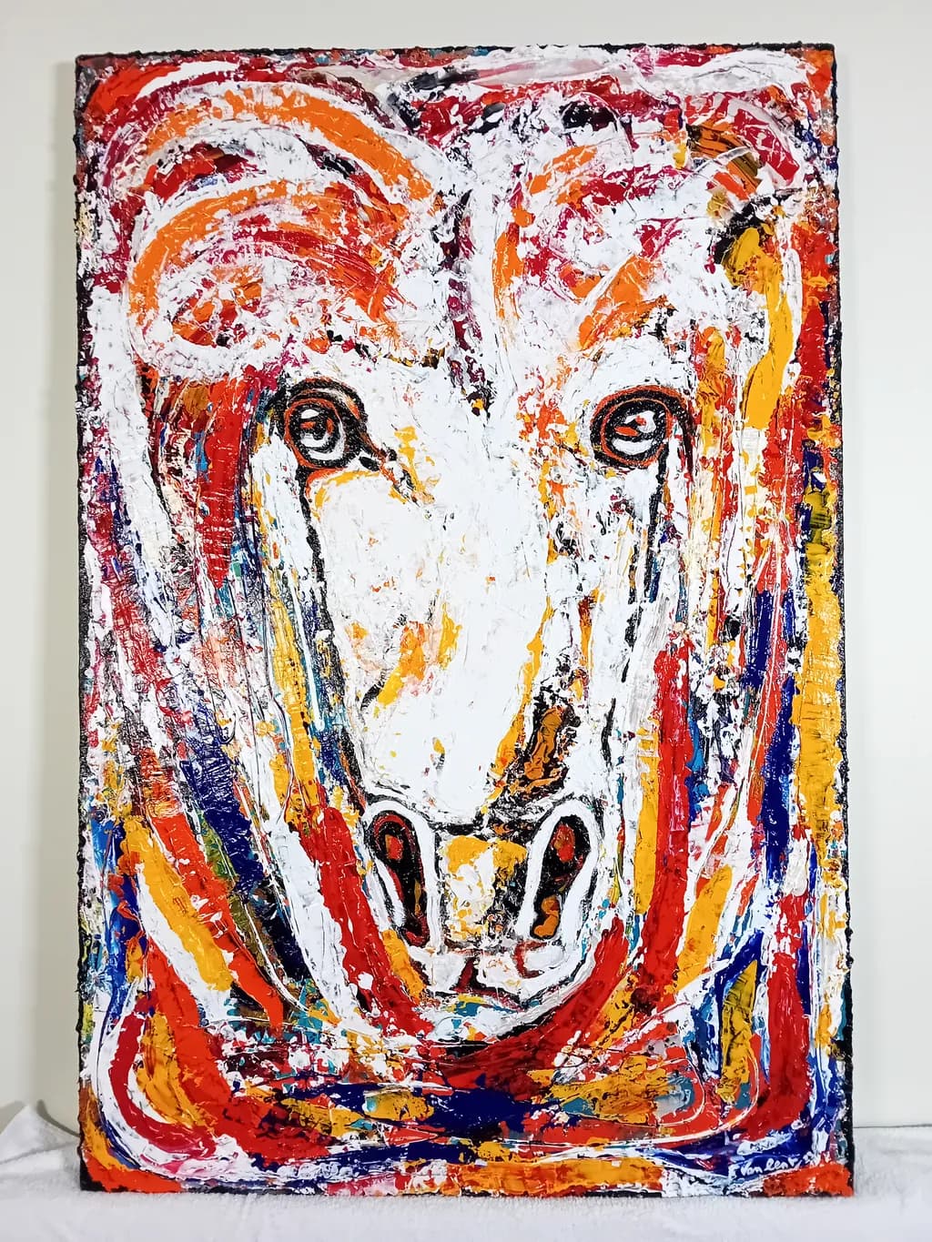 Vibrant Whispers: The Colorful Essence of a Majestic Beast