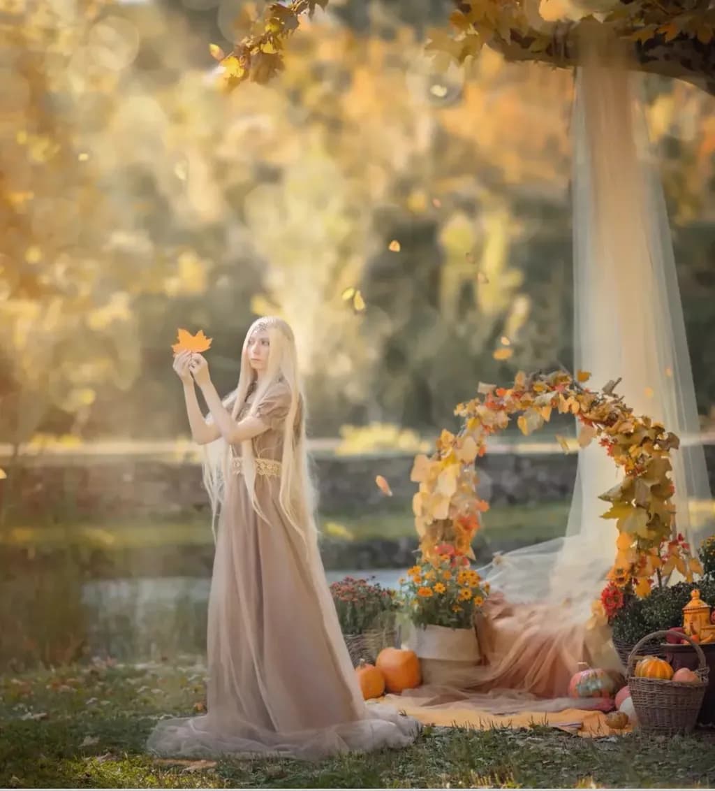 Whispers of Autumn: A Dreamy Enchantment in Golden Hues