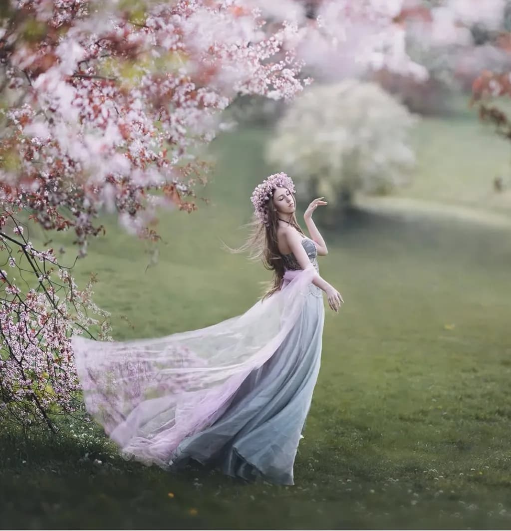 Whispers of Spring: An Ethereal Dance Among Blossoms