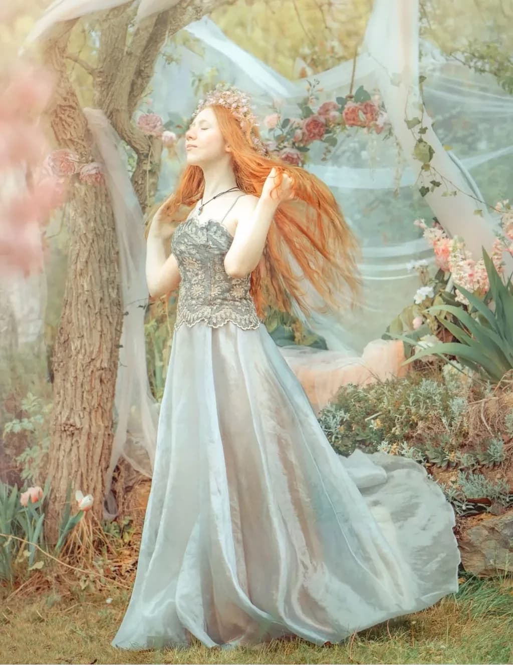 Whispers of a Floral Dream: An Ethereal Dance in Nature's Embrace