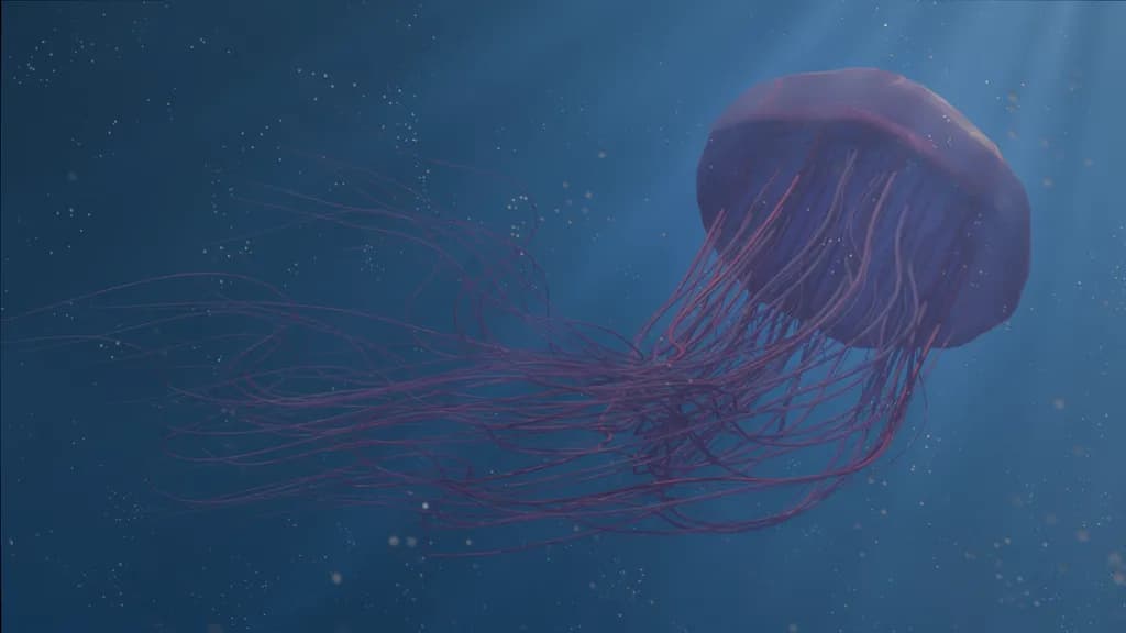 Ethereal Dance of the Jellyfish: A Serene Underwater Journey