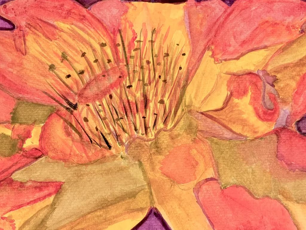 Vibrant Blossoms: An Abstract Celebration of Nature's Colors
