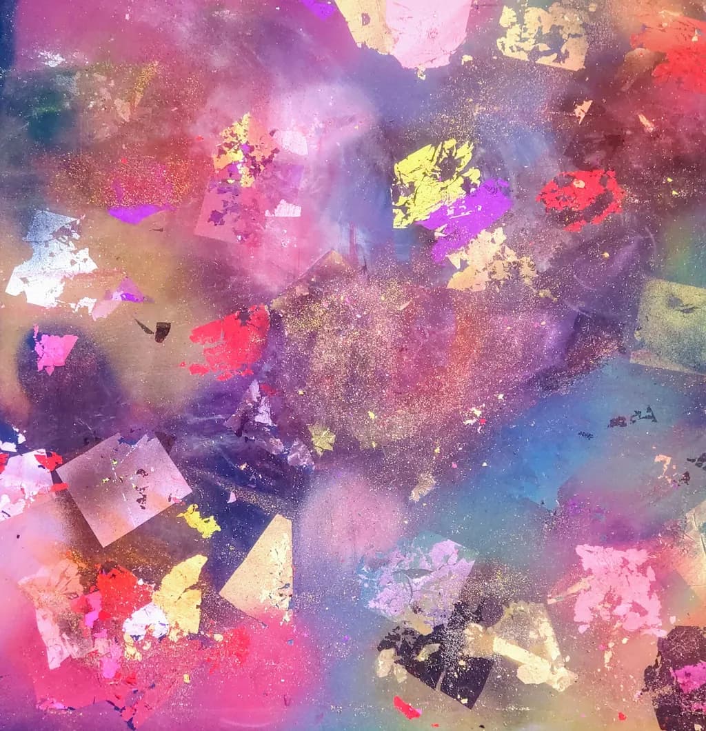 Whispers of Color: A Dreamy Abstract Journey Through Vibrant Hues and Textures