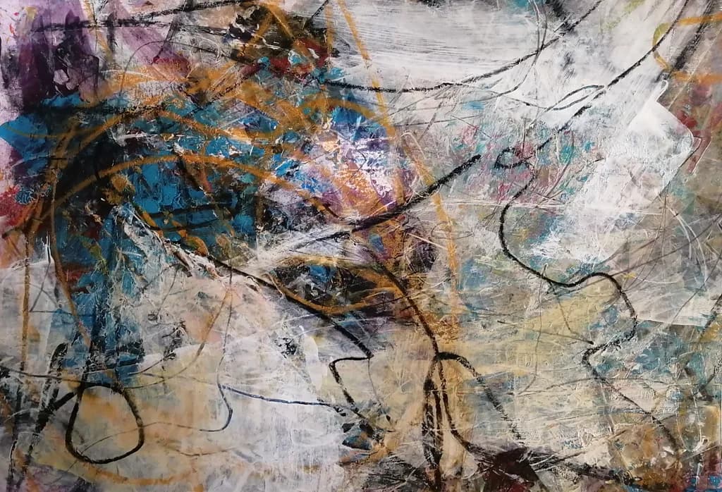 Whispers of Color: An Abstract Journey Through Emotion and Texture