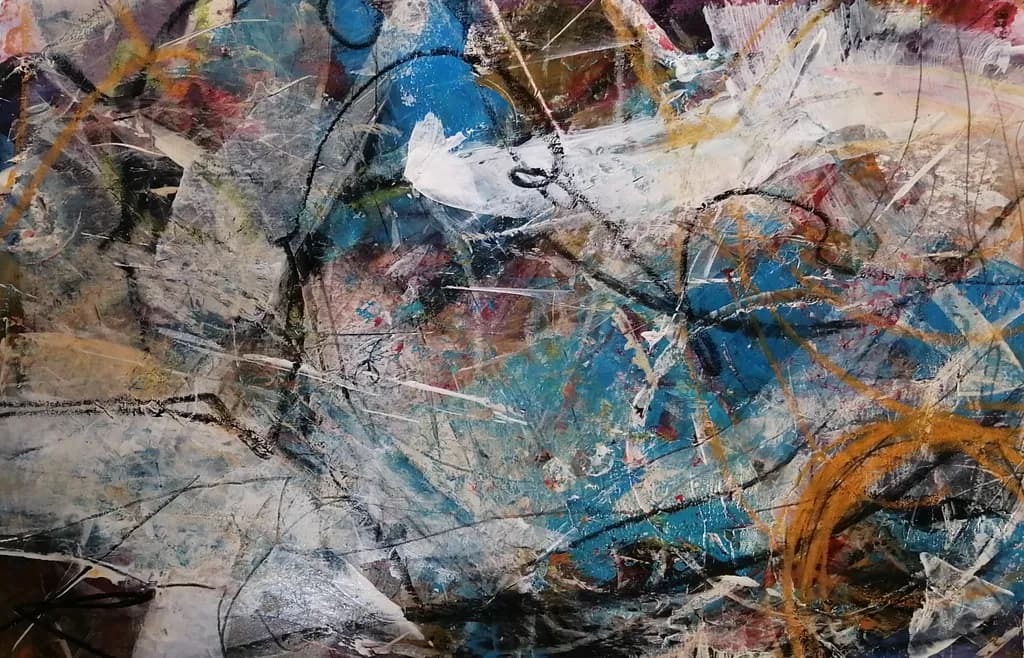 Whispers of Chaos: An Abstract Journey Through Color and Form