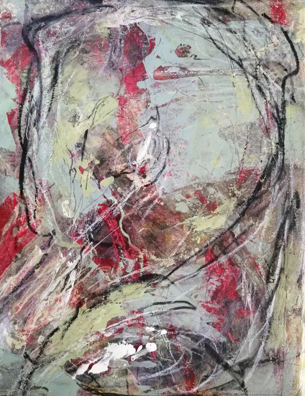 Whispers of Color: An Abstract Journey Through Emotion and Texture