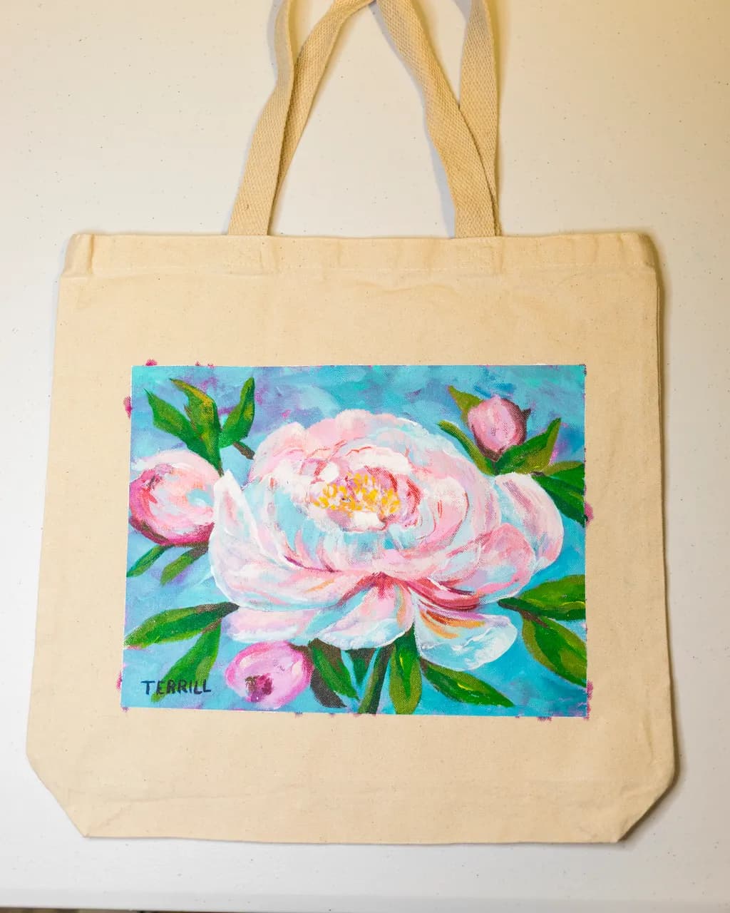 Pink Peony Bloom Tote