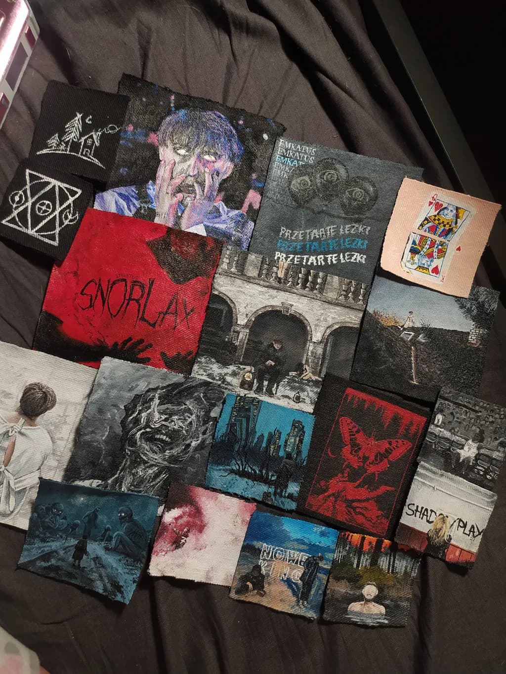 Collage of Emotions: A Tapestry of Texture and Expression in Art Patches