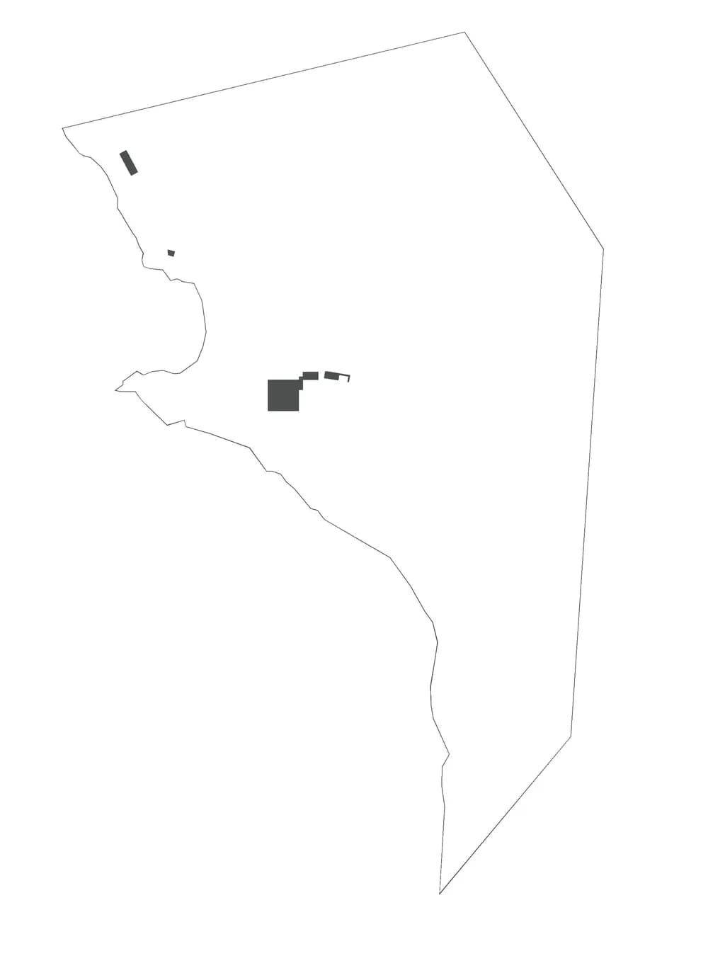 Geometric Echoes: A Minimalist Map of Urban Spaces