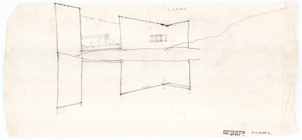 Whispers of Space: A Minimalist Architectural Sketch Exploring Light and Form