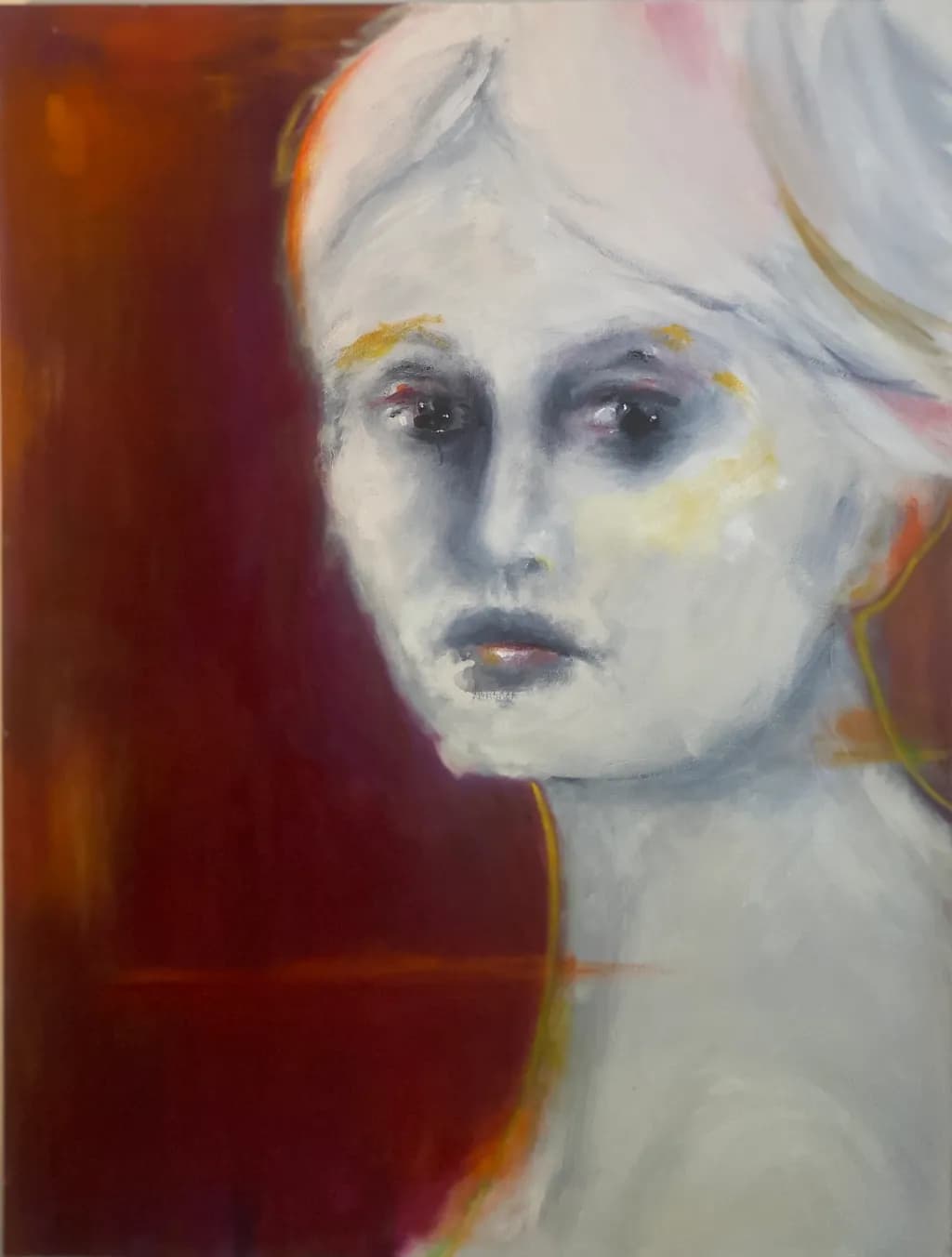Whispers of Solitude: A Portrait in Ethereal Hues