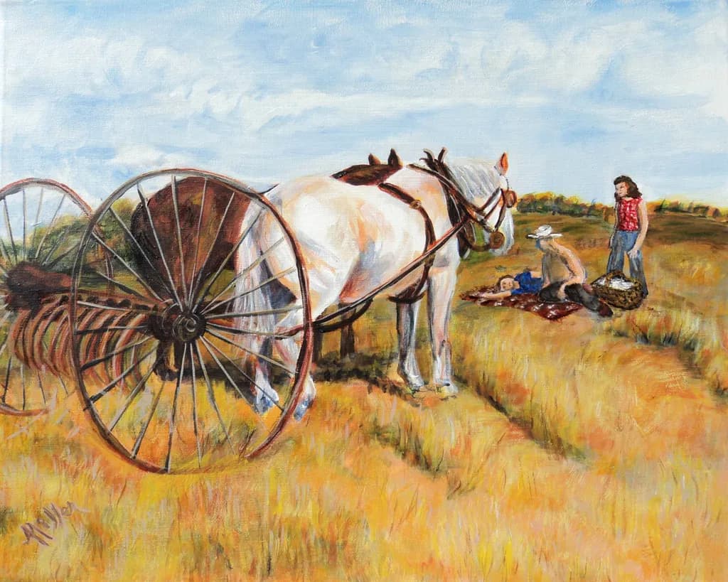 Whispers of the Prairie: A Family's Day in the Sun with Horse and Wagon