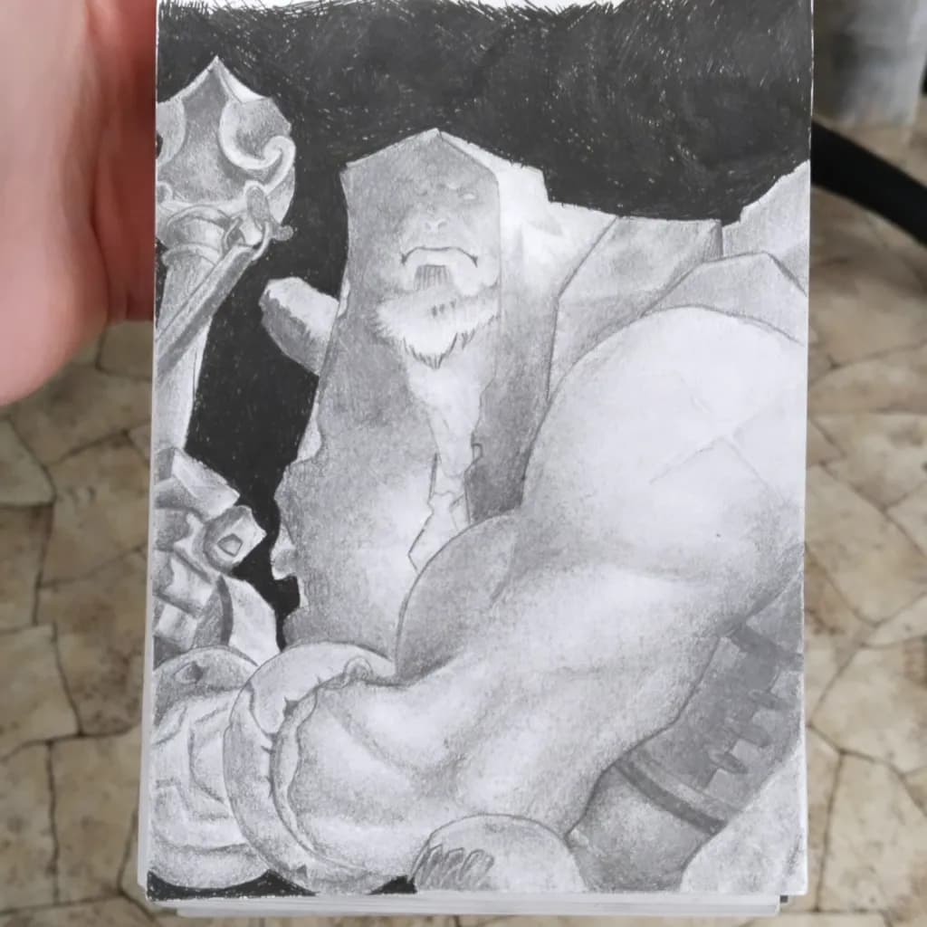 Mighty Shadows: A Monochrome Tribute to Strength and Valor