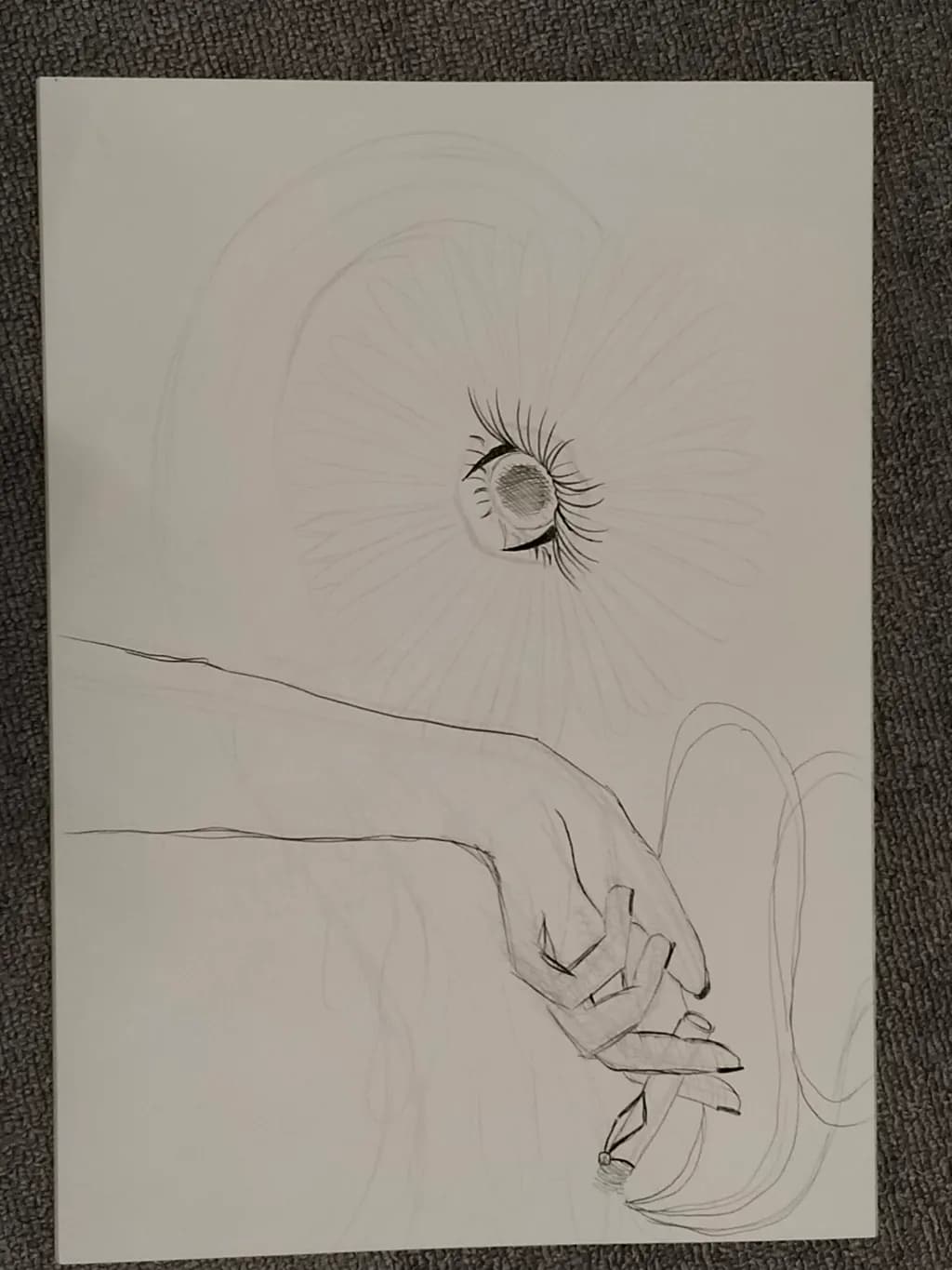 Whispers of Perception: An Abstract Dance of Eye and Hand