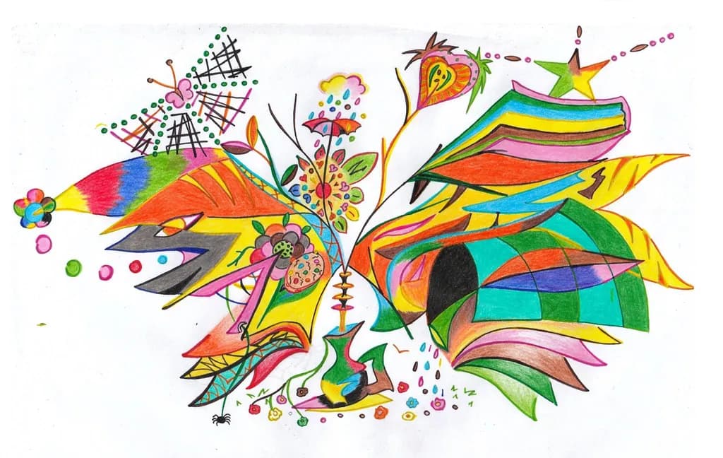 Vibrant Whimsy: A Kaleidoscope of Colorful Expressions