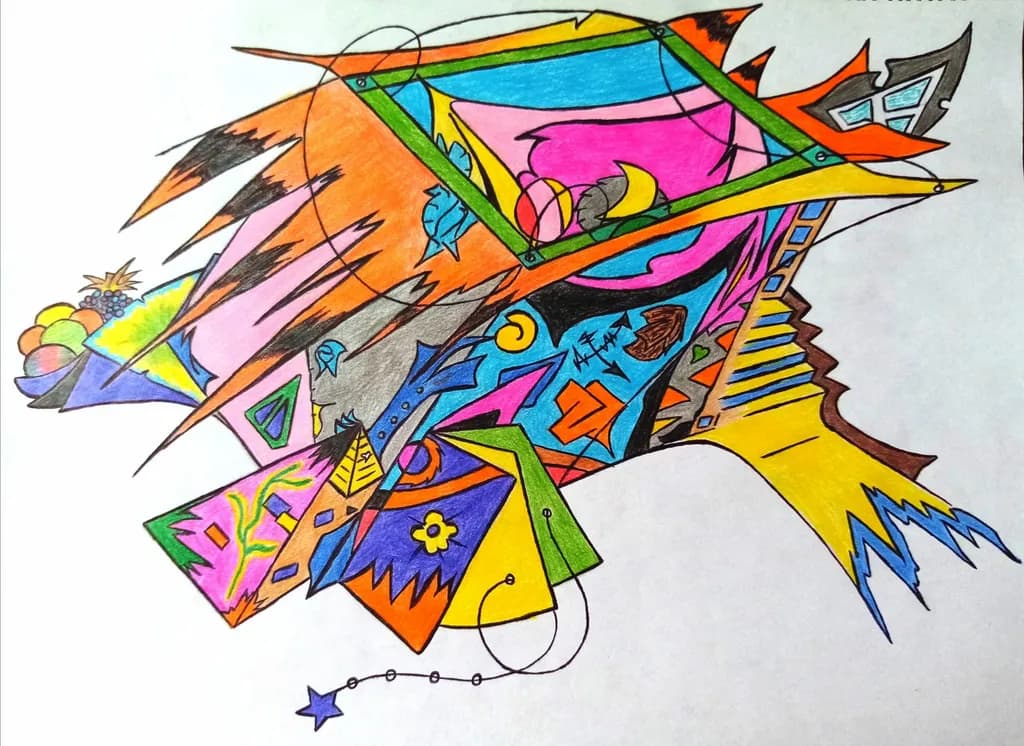 Vibrant Chaos: A Colorful Journey Through Abstract Expressionism