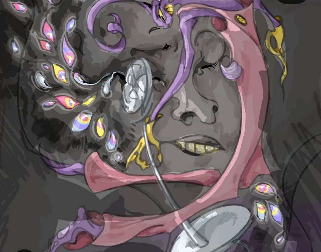 Whispers of Color: A Surreal Journey Through Emotion and Form