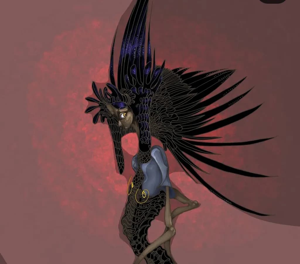 Whimsical Guardian of the Abstract Realm: A Fantasy Character Exploration
