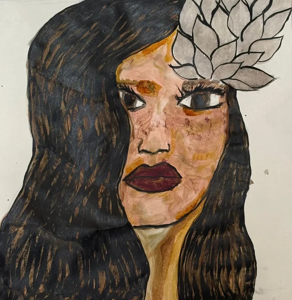 Whispers of Beauty: A Portrait of Expression and Contrast in Texture