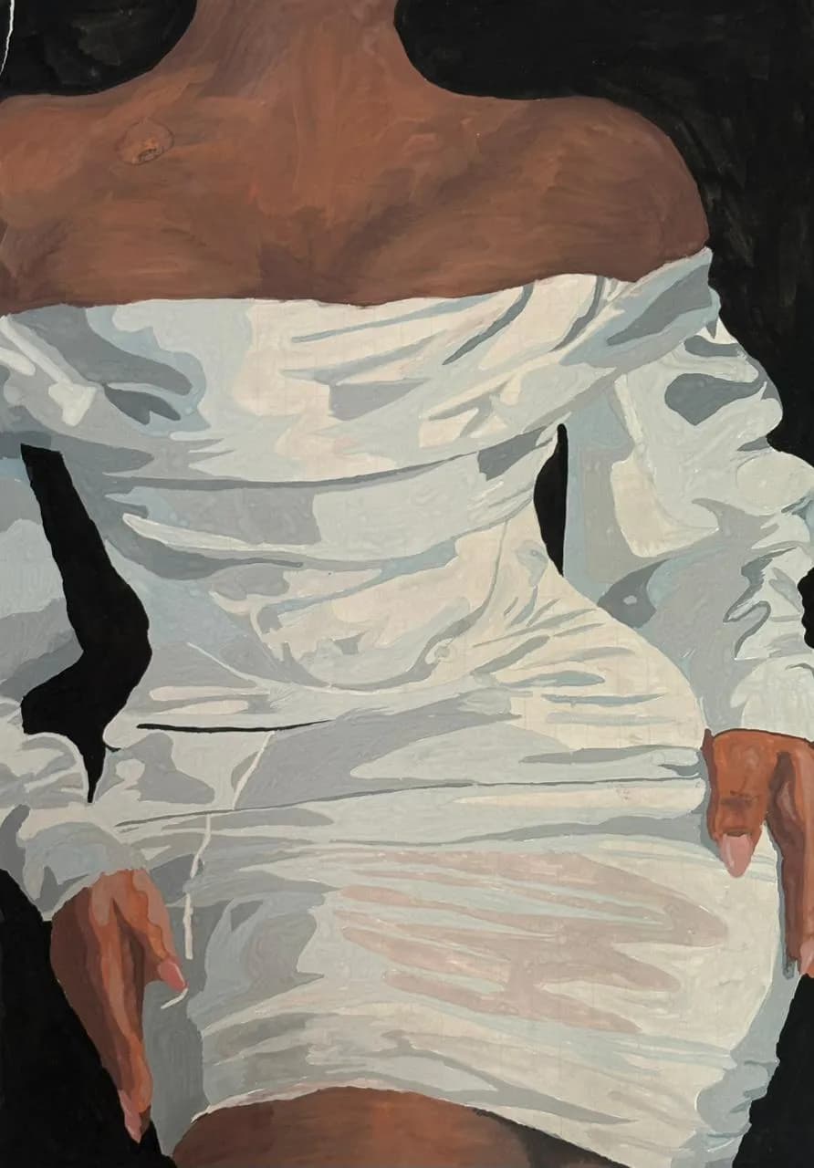 Elegance in White: A Captivating Portrait of Grace and Poise