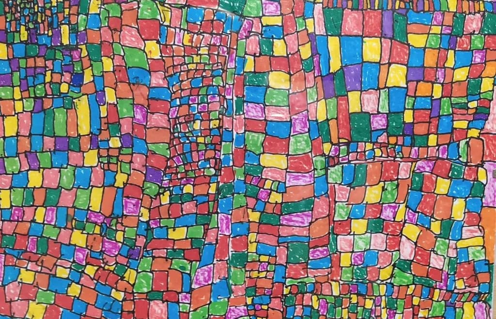 Vibrant Mosaic: A Colorful Journey Through Abstract Patterns