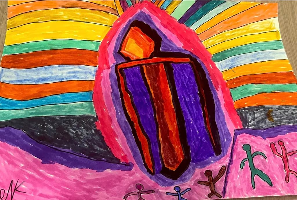 Vibrant Expressions: A Colorful Journey Through Abstract Figures and Emotions