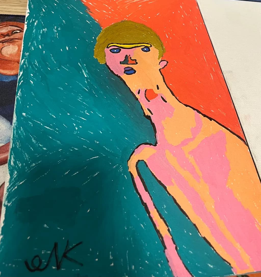 Vibrant Solitude: A Bold Exploration of Identity and Color