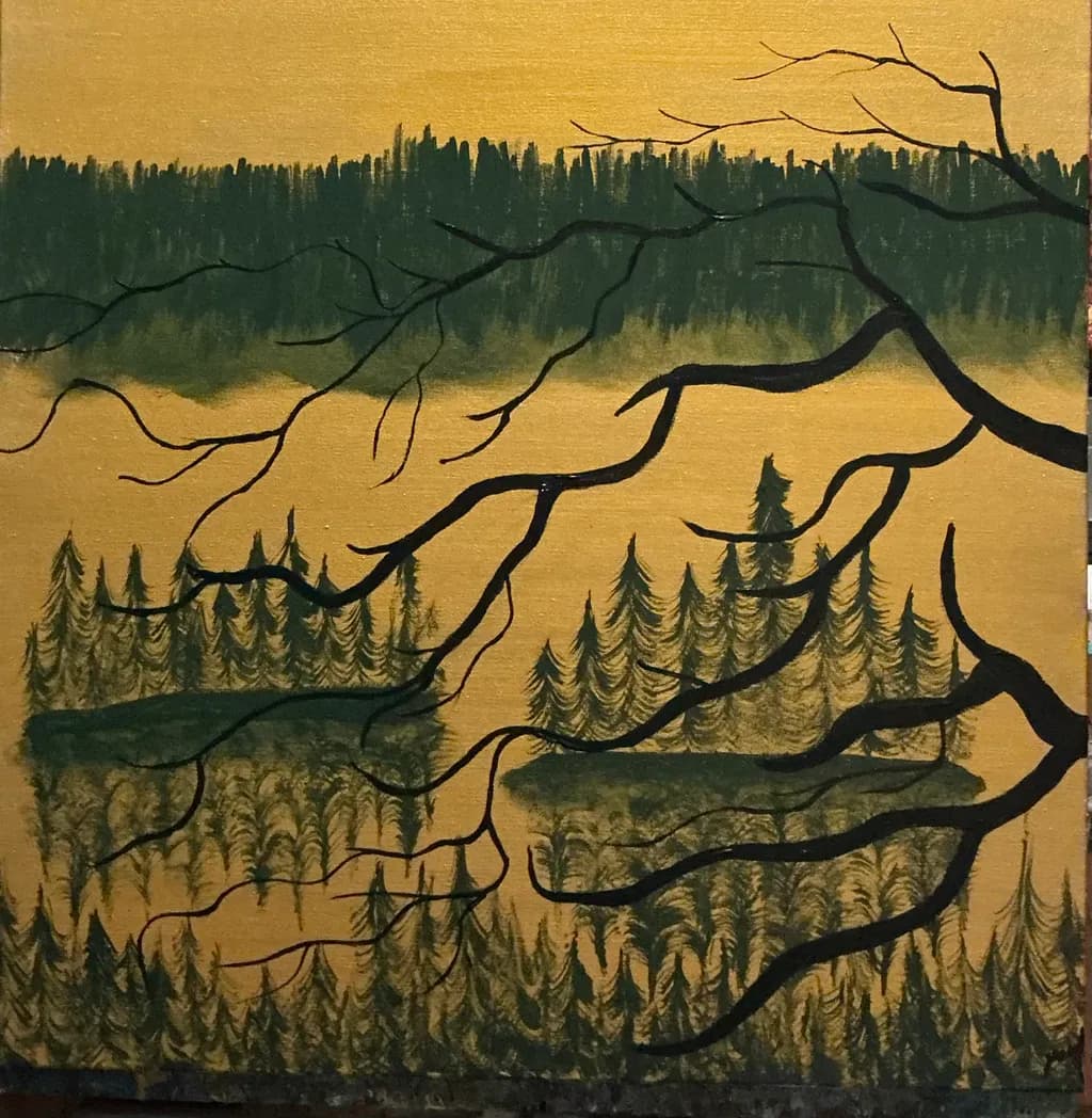 Whispers of the Golden Forest: A Serene Landscape of Nature's Embrace