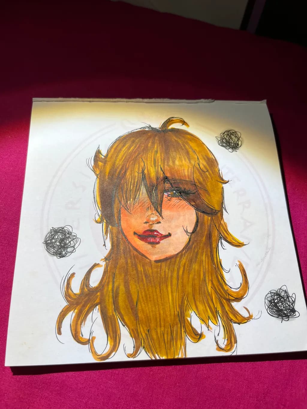 Whimsical Portrait of Expression: A Creative Journey Through Color and Emotion